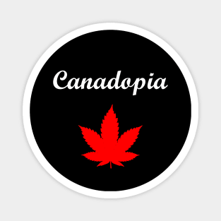 Canadopia Canada Marijuana Pot Leaf Dark Color Magnet